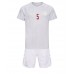 Denemarken Joakim Maehle #5 Babykleding Uitshirt Kinderen WK 2022 Korte Mouwen (+ korte broeken)